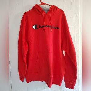 Champion 2XL Red Hoodie Sweatshirt in Great Condition